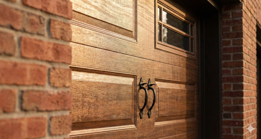 img - faux-wood-steel-garage-door-colorado